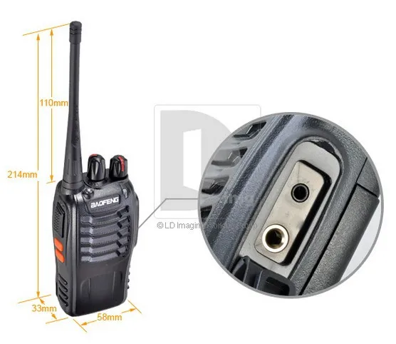 DHL Бесплатная доставка + 2 компллот ./baofeng uhf 400 470mhz 16 CH профессиональный ручной