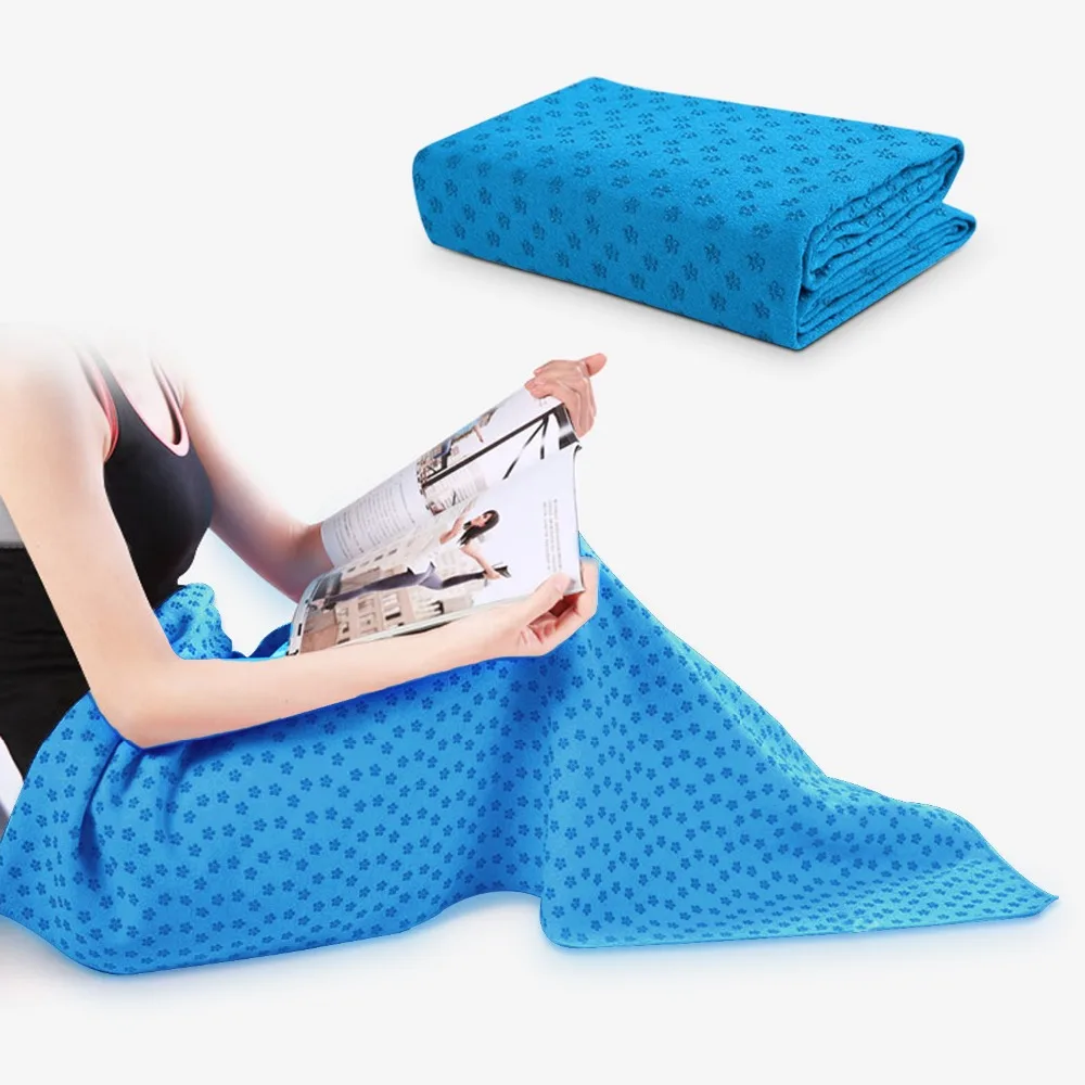 SKL Mat Towel Microfiber No-Slip Yoga Mat Cover Towels Sweat Absorbent and Soft Lightweight 72 inch x 25 inch Sport Protection