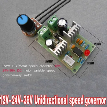 

2015 Newest PWM DC motor speed controller 12V-24V-36V DC motor variable speed governor-way switch