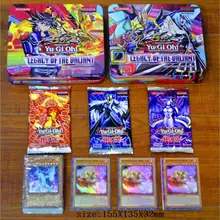 71 шт./компл. Yu-Gi-Oh! игровые карты Классическая игра юджиох английские карточки коробки коллекция карт с флэш-карты и Металлический Ящик для игрушек