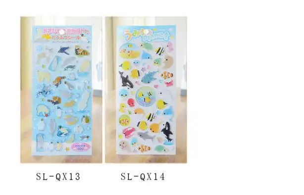 SL-QX, морской мир, дельфин, пингвин, мультфильм, конфеты, декоративные наклейки, наклейки, сделай сам, украшения, дневник, наклейки