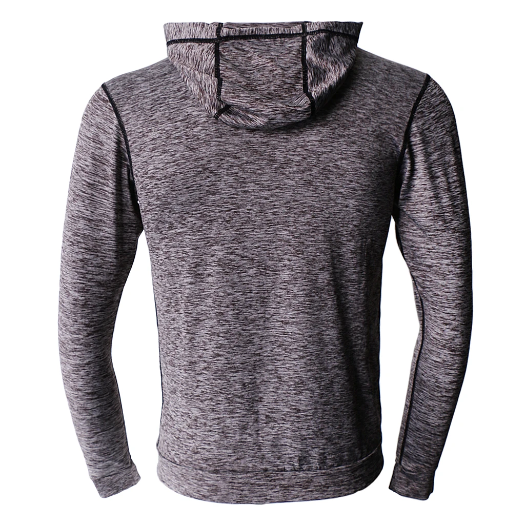 2019 New Mens Sports Polyester Knitted Hooded Jackets Autumn Gym Running Yoga Hoodies Jogging Overcoat 