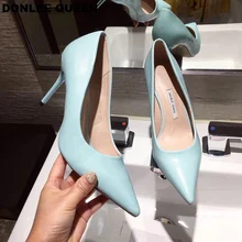 DONLEE QUEEN Female Women Pumps Sexy High Thin Heel Pointed Toe Shallow Shoes For Party Wedding Shoe Lady Pumps zapatos de mujer prova perfetto elegant office lady shoes faux suede women pumps pointed toe thin high heel dress shoes basic pumps zapatos mujer