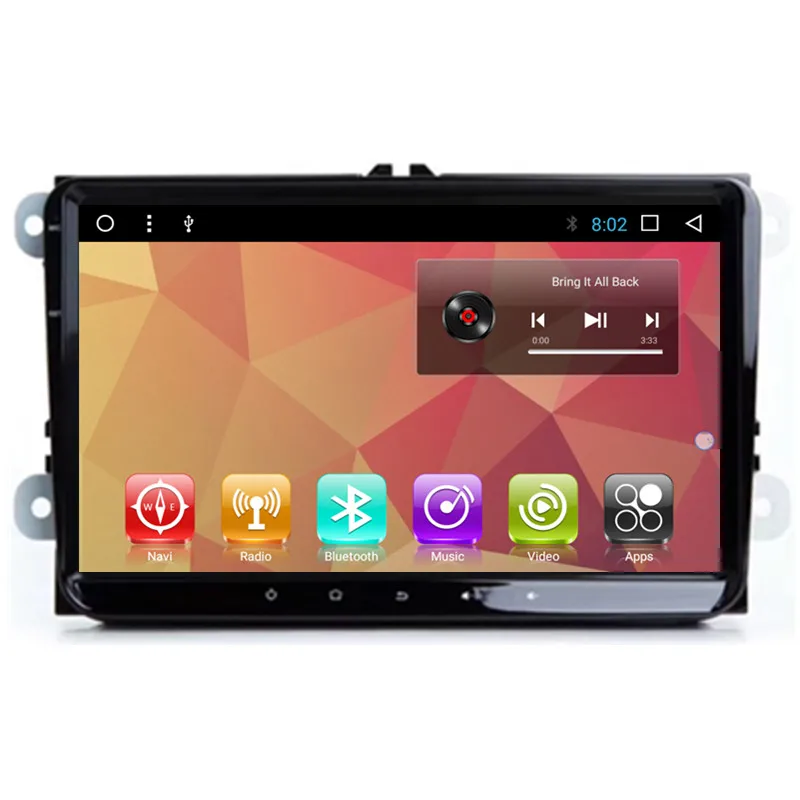 

9" Android Car Multimedia Stereo GPS Navigation DVD for VW Jetta Multivan T5 Transporter Golf Tiguan Scirocco Touran Cupra Bora