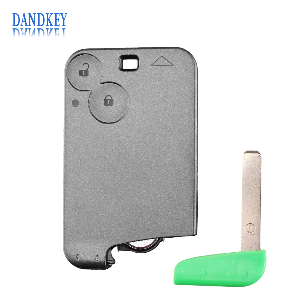 

Dandkey 2 Buttons 433Mhz Smart Card Remote Key For Renault Laguna Espace Vel-Satis PCF7947 ID46 Chip Car Key Keyless Entry Key