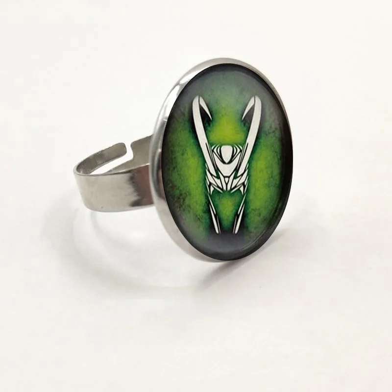 Loki God of Mischief стеклянное кольцо чокер винтажное массивное ювелирные