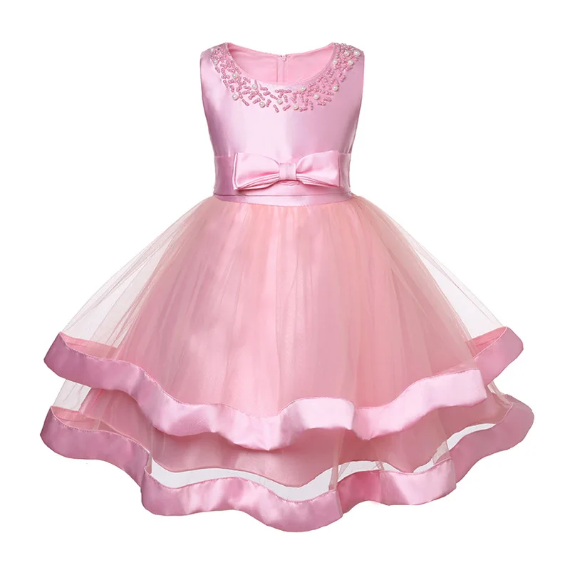 Elegant Beading Baby Girls Dress Kids Wedding Party Princess Ball Gown Fashion Girls Party Evening Dresses For Children Clothes (12)