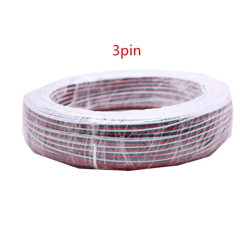 2 контактный 3 4 5 6 22AWG светодиодный проводной RGB кабель для светодиодной ленты WS2812
