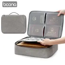 Boona оксфордская водонепроницаемая сумка-Органайзер для документов, сумка для хранения документов, Сумка для документов, Сумка для документов, карман для хранения документов с разделителем