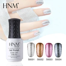HNM горячий блеск 8 мл УФ гель для ногтей платиновая живопись