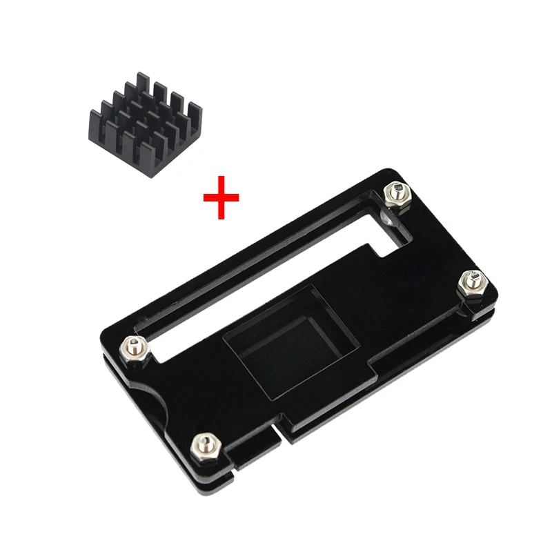Raspberry Pi Zero W Case Acrylic Case + Black Aluminum Heat Sink Transparent Box compatible for Raspberry Pi Zero V 1.3 Board Raspberry Pi Zero W Case Acrylic Case + Black Aluminum Heat Sink Transparent Box compatible for Raspberry Pi Zero V 1.3 Board