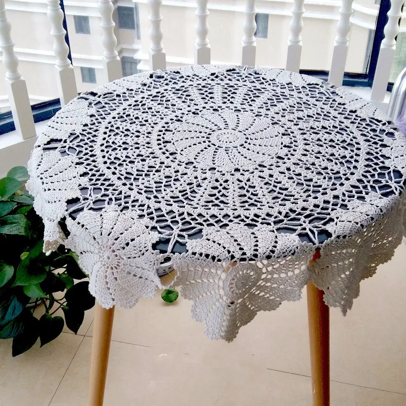 us 16 14 5 off 90 cm sq shabby chic vintage tig isi masa ortusu el yapimi tig bardak pamuk dantel kanepe kilifi placemat vintage crochet