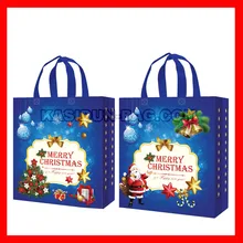 100 шт./лот) Размер W30X34XD12CM(12x13,6x4,") сумка для покупок Рождество