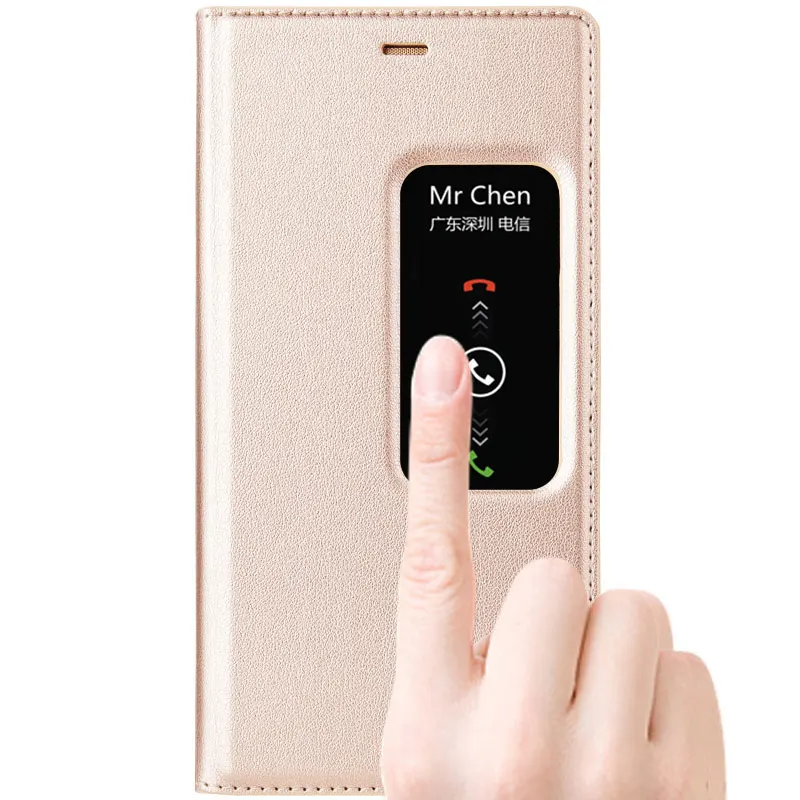 S guard P8 Оригинальный чехол для мобильного телефона Huawei флип кожаный ответа на