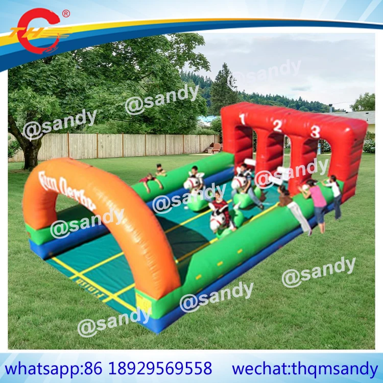 free air ship to door,Interactive Inflatable Pony Hop Racing,Inflatable
