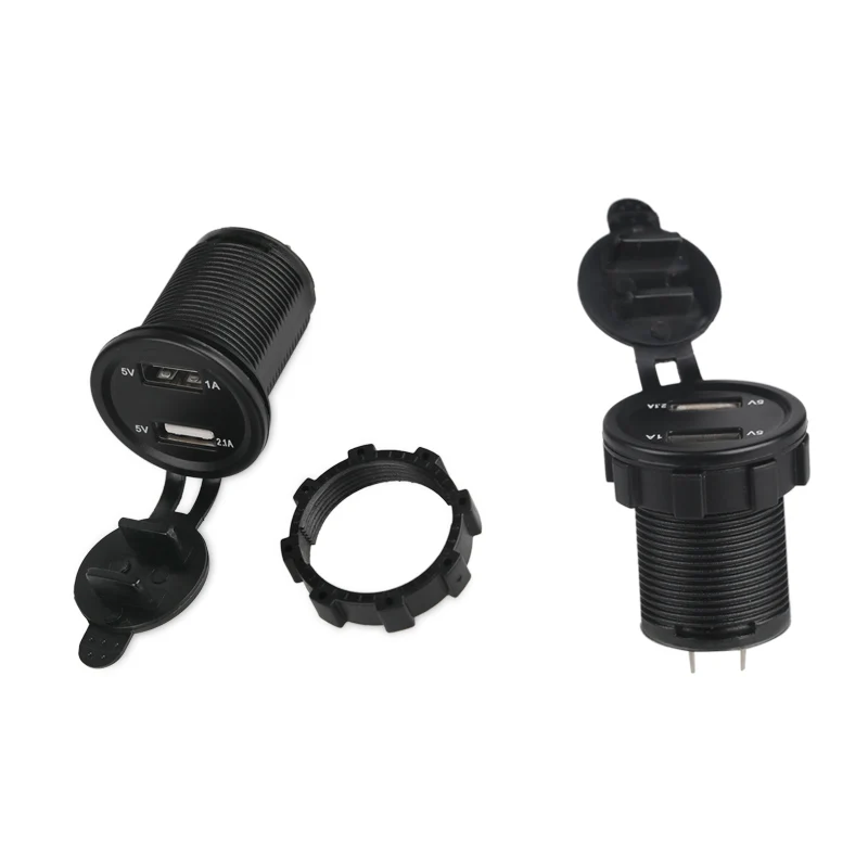 12v 24v Автомобильный мотоцикл Прикуриватель разъем USB зарядное устройство адаптер