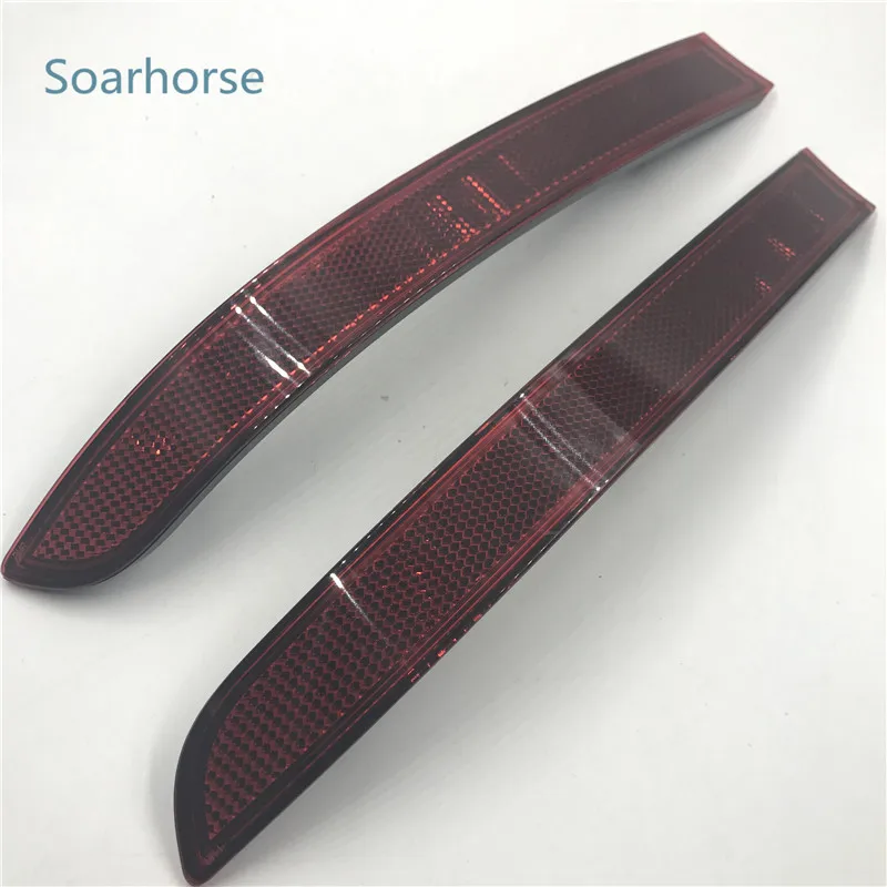 Soarhorse for VW Touran 2008 2009 2010 Red Rear bumper reflector brake