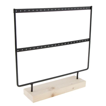 

4 Pieces Lot 24/44 Holes Earrings Hook Organizer Necklaces Jewelry Display Stand Showcase