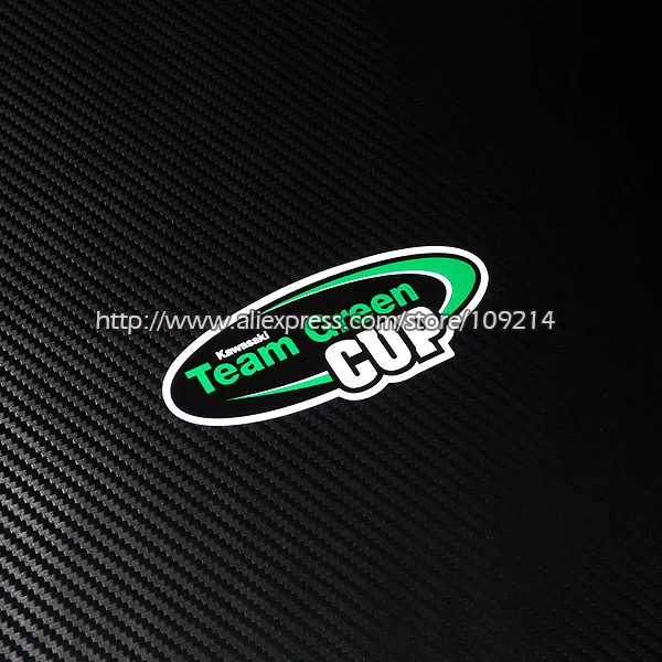 Hot sale Kawasaki Team Green Cup helmet motorcycle Sticker Decals