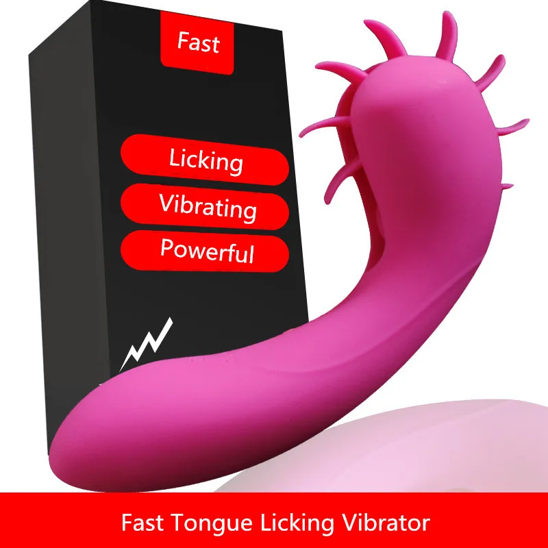 2018 New Arrival Oral Sex Licking Tongue Vibrator Sex Toys for Woman G Spot font b