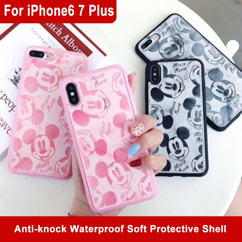 Phone Case For iPhone6 7 Plus Case Mickey Mouse Mobile Phone Soft Shell For iPhoneX XS MAX XR Soft Protective Shell
