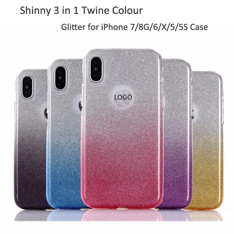 Glitter Shinny twine Case for iphone case