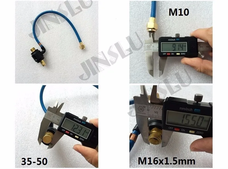 Tig фонарь, мощный газовый Dinse адаптер, DJK35-50 M10, газ, 9 мм, быстрое газовое соединение для M16 X 1,5 мм, для WP 17 18 26