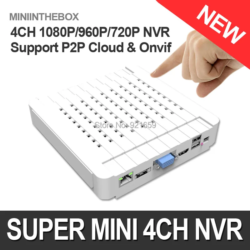 P2P Cloud ONVIF Mini NVR 4Ch HDMI 1080P/960P/720P HD Network Video Recorder Security For IP Camera System PC/Phone View