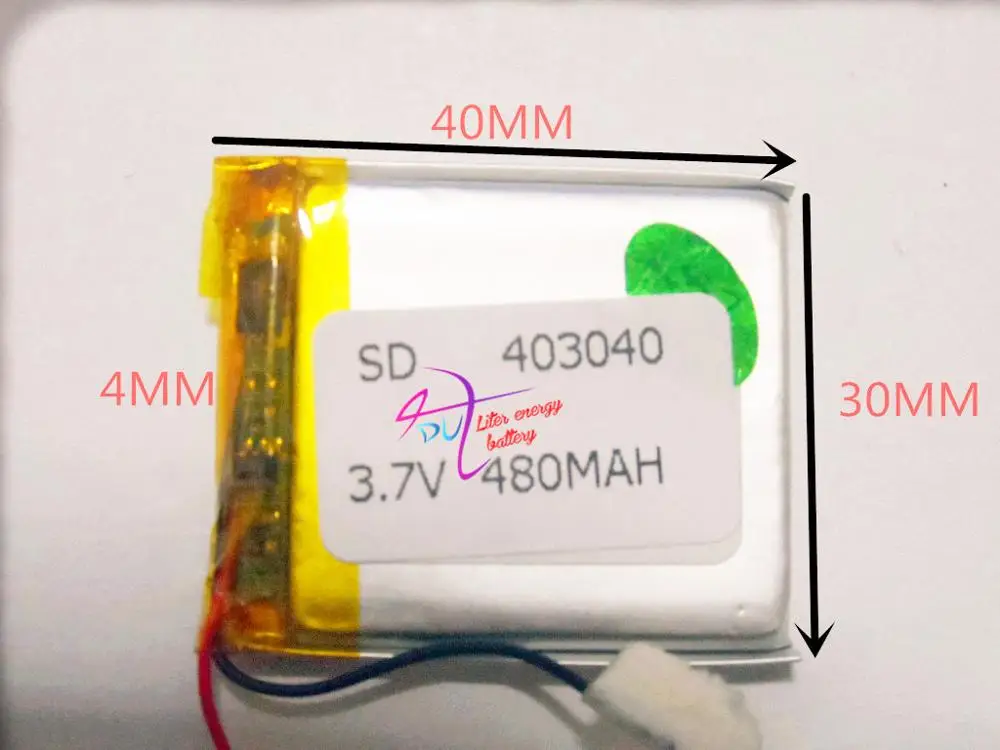 

best battery brand 3.7V rechargeable lithium polymer battery 403040 480 capacity lithium battery protection board MP3MP4PDAGPS