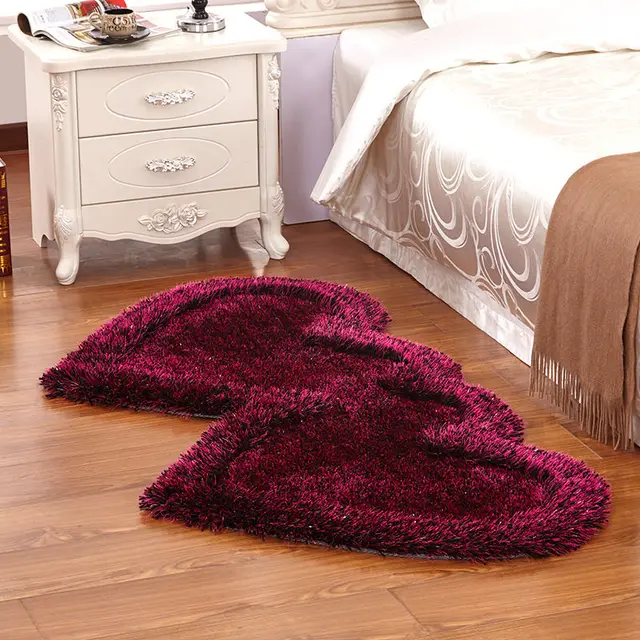 Romantic Heart Shaped Carpet Size70x140cm Super Thickened Living Room