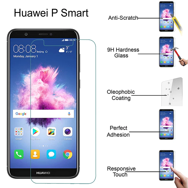 Стекло для Huawei P Smart Plus 2019 Закаленное стекло Защитная пленка экрана на Huawey Huwei Honor