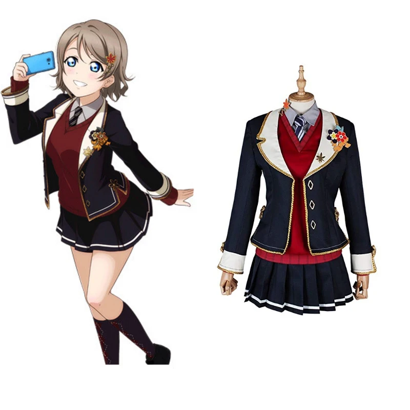

Love Live Sunshine Cosplay Watanabe You Cosplay Costumes Uniform Outfit Anime Cosplay Costume Halloween Carnival Cosplay Costume