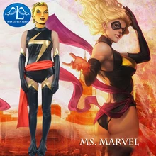 Capitán marvel manluyunxiao mujeres ms. marvel carol danvers cosplay conjunto