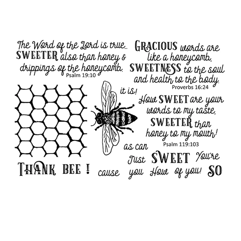 

bee Transparent Clear Silicone Stamp/Seal for DIY scrapbooking/photo album Decorative clear stamp