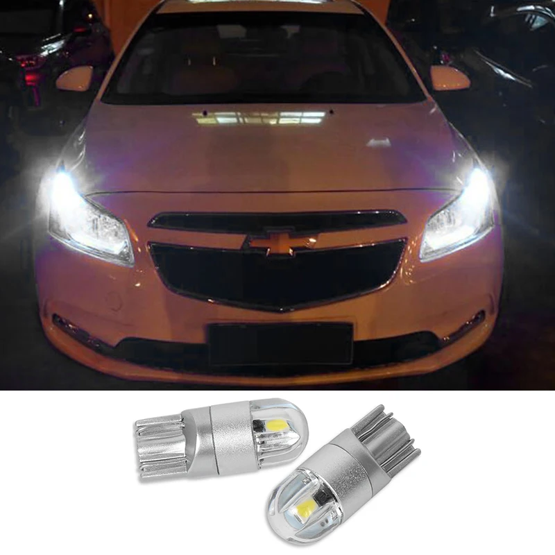 

2PCS T10 LED W5W 194 168 Parking Bulb Auto Wedge Clearance Lamp For Chevrolet Cruze Captiva Lacetti Aveo Orlando Car Accessories