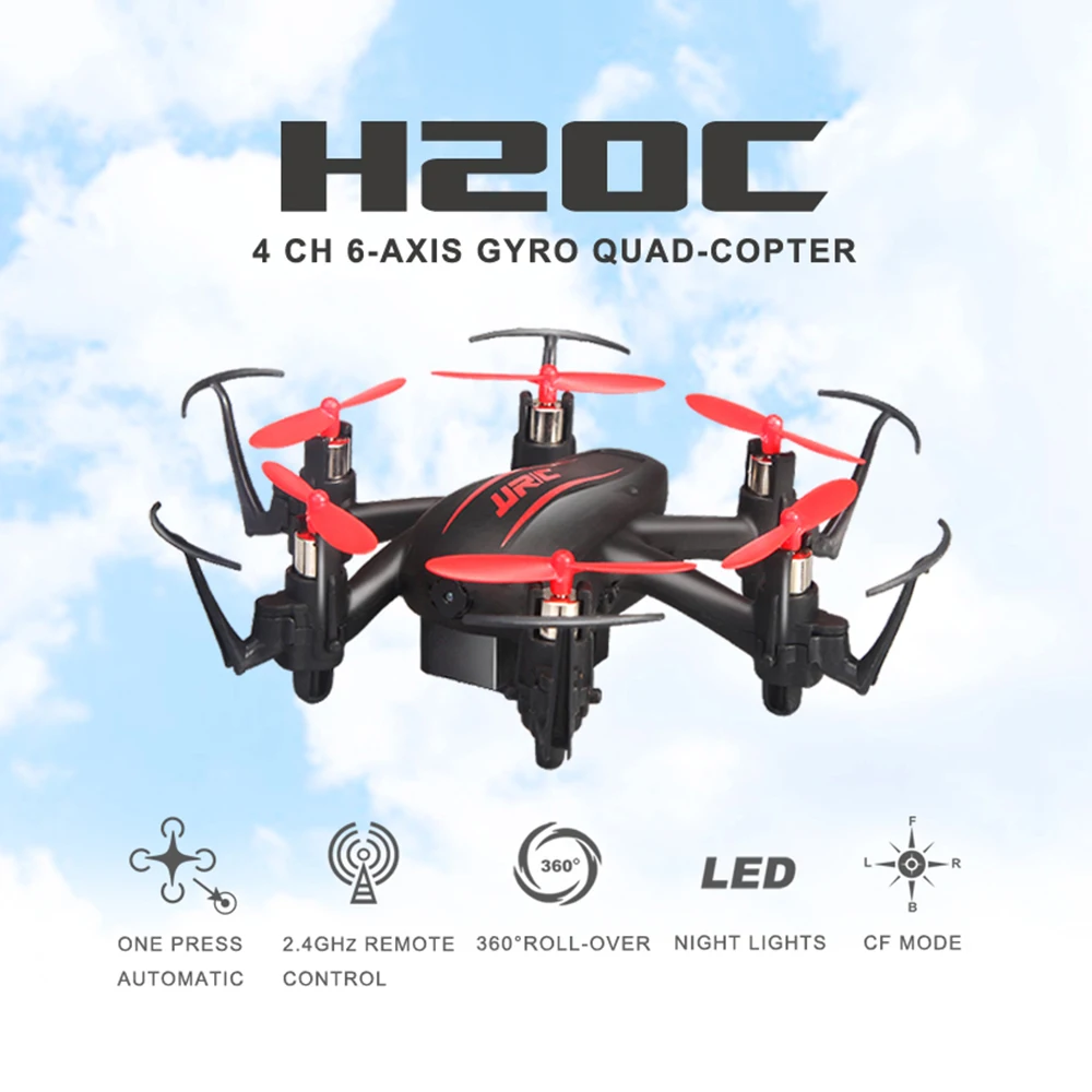 

JJRC H20C Mini Drone W/2.0MP Camera 2.4G 4CH 6 Axis Gyro RC Hexacopter Headless Mode Dron Quadcopter Helicopter Toys