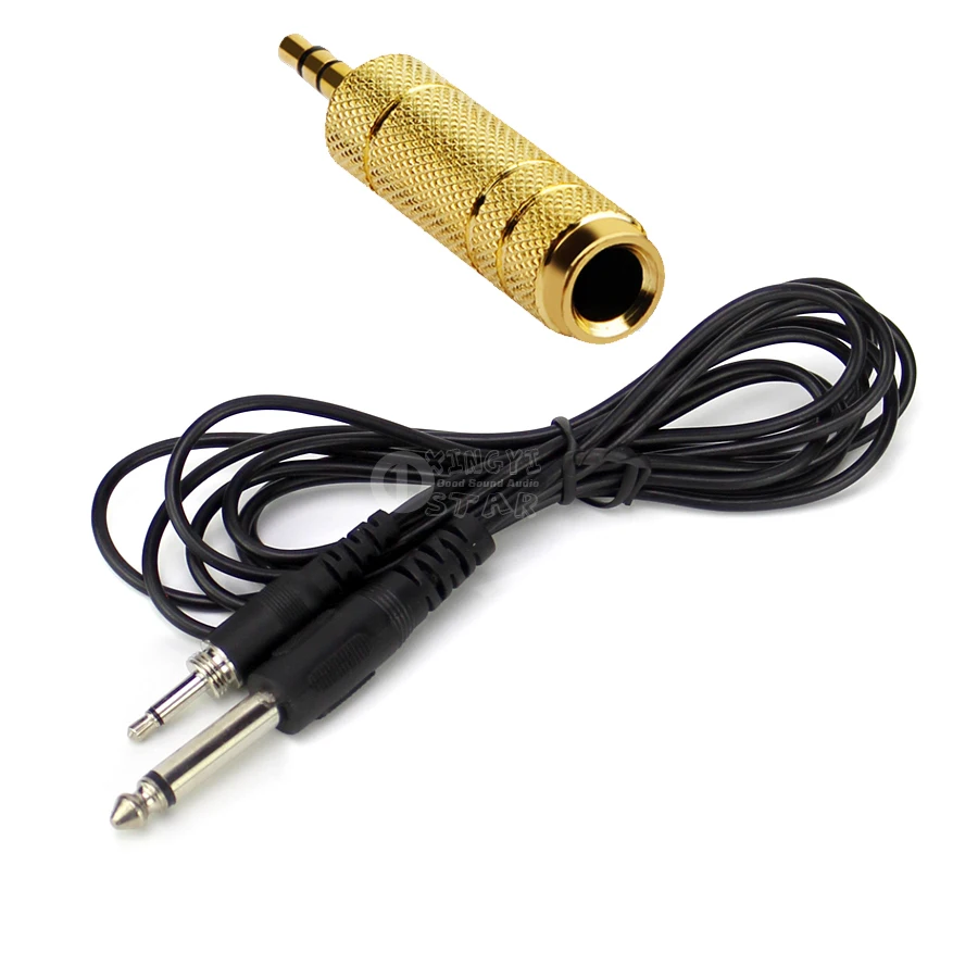 3.5mm External Screw Lock to 6.5mm Jack Guitar Audio Cable