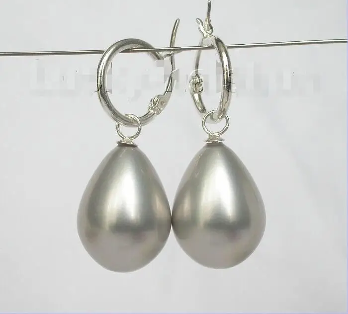 DYY Бесплатная Доставка&gt&gt&gt&gt ААА Мотаться 15*12 мм капельного Серый sea shell жемчуг