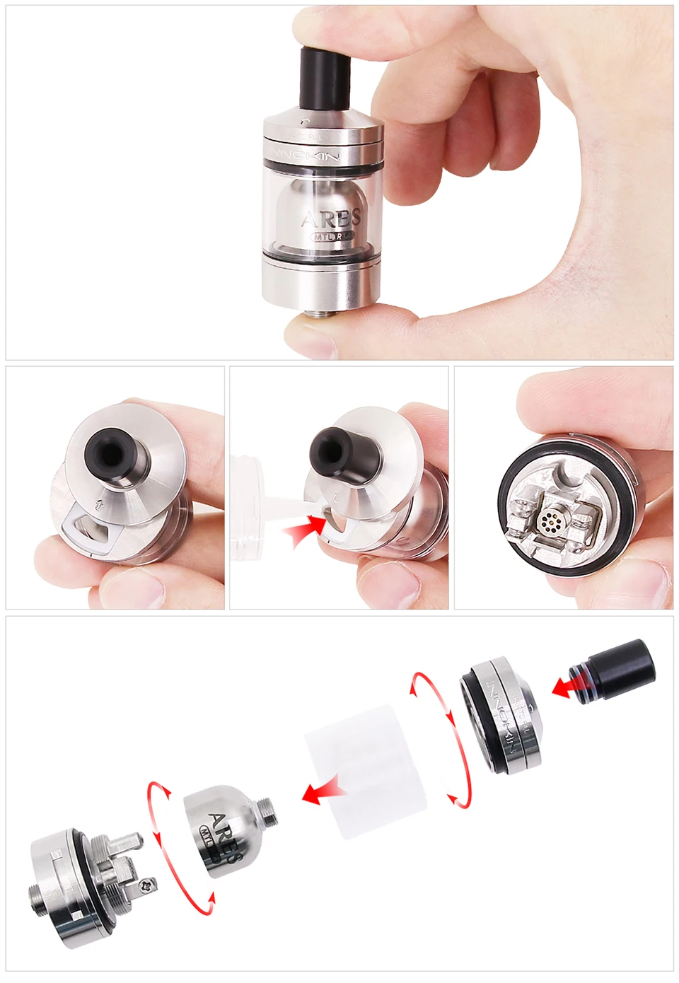 Innokin Ares RTA tank 08