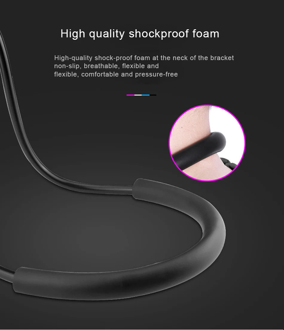 !ACCZEE Long Arm Adjust Lazy Neck Mount Phone Stand Holder For iPhone Universal 360 Degree Flexible Rotate BedDesktop Bracket (5)