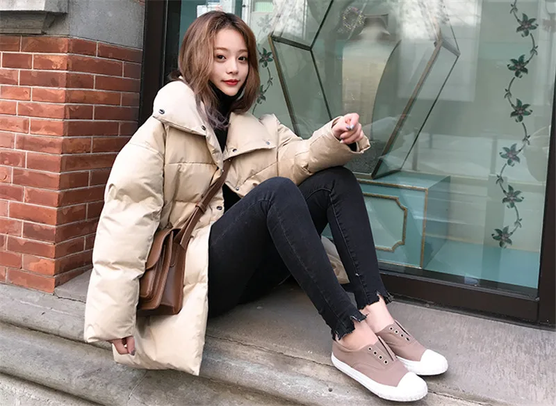 Oversized Coats Stand Collar Winter Jacket Women Down Cotton Parka Thicken Warm Long Coat Women Parkas Mujer Winter Coat C5607