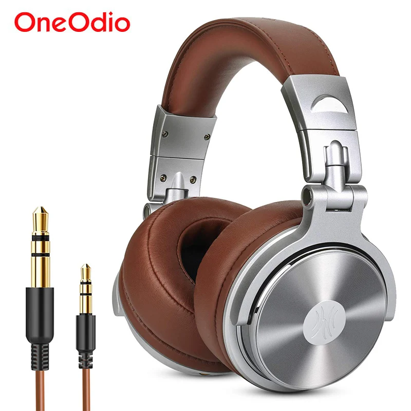 Günstige Oneodio Studio Kopfhörer Professionelle Monitor Headset Mit Mikrofon Hifi Stereo DJ Kopfhörer Für Aufnahme Noise Isolierung