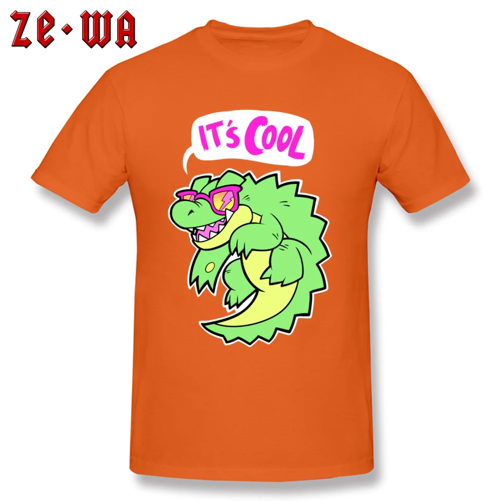Tees Hey its cool Labor Day New Design Custom Short Sleeve All Cotton O Neck Men's Top T-shirts Custom Tee-Shirts Hey its cool orange