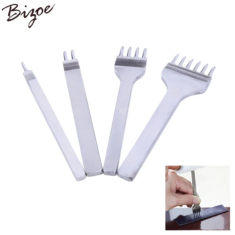 3/4mm Prong Leather Craft Tool 1+2+4+6 Prongs Leathercraft Tools Hole Punches Stitching Sewing | Дом и сад