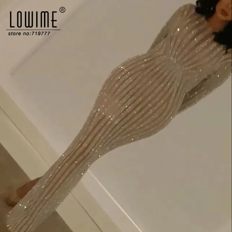 

Stunning Luxury Dubai Abaya Kaftan Couture Long Sleeves Saudi Arabia Evening Dress Abendkleider Mermaid Party Gowns 2017