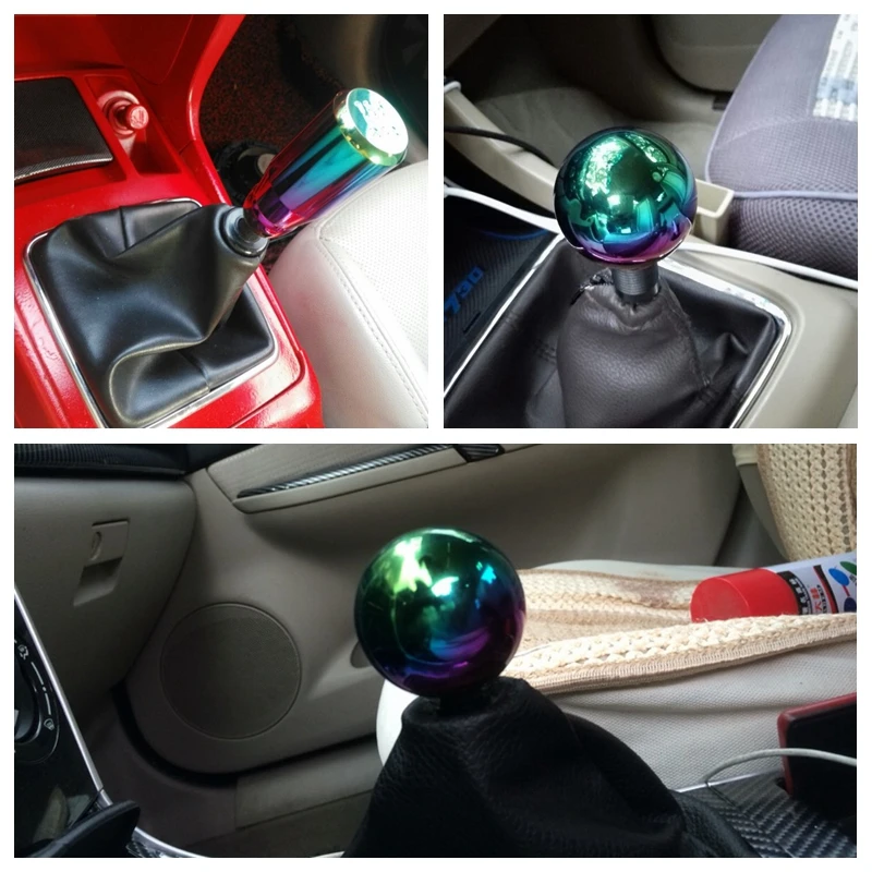 Neo Chrome Car Gear Shift Knob 5MT Gear Knob Universal Fitment 5 Speed Shift Knob car
