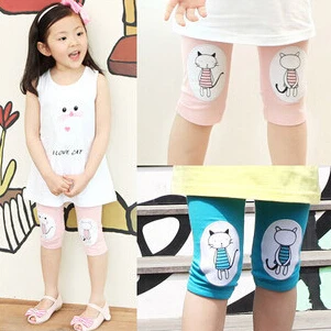 Bosudhsou/Новинка леггинсы с принтом hello kitty детская одежда милые летние штаны из 100%