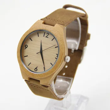 Bamboo Watches For Men and Women Gift Brand Wood Watch Fashion And Famous Lover With Gift Box redear top quality wood men watch automatic zebra wood and ebony black watch the best gift for man without logo