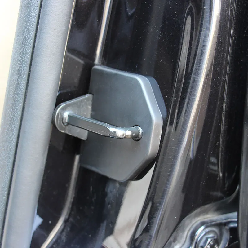 

VCiiC Car door lock cover protecting cover Anti-corrosive 4 pcs for Ford focus 2 mk2 2005-2011 2012 2013 for Focus 2 auto parts