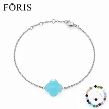 FORIS, 11 цветов, брендовые ювелирные изделия, кристалл, серебро 925 пробы, браслеты для женщин, рождественский подарок PB002